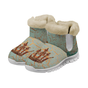 Open image in slideshow, Snow Boots Gold crown
