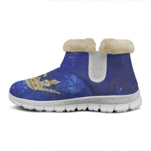 Snow Boots. Blue crown