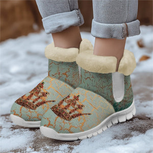 Snow Boots Gold crown