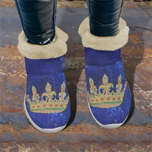 Snow Boots. Blue crown