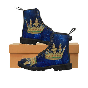 Open image in slideshow, Men&#39;s Canvas Boots - Be your own king in your life - centauresse

