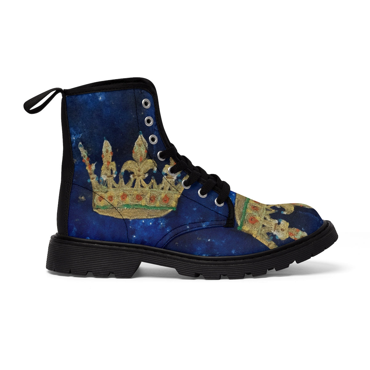 Men's Canvas Boots - Be your own king in your life - centauresse