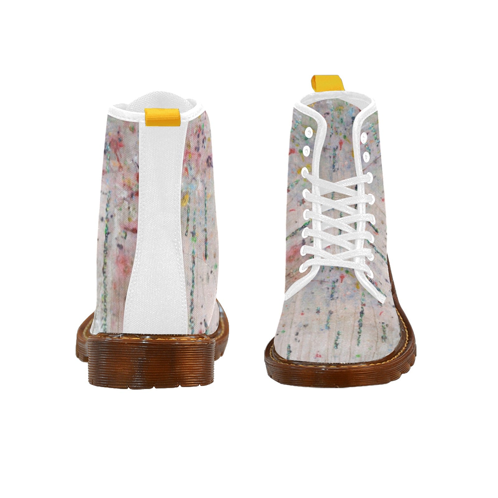 FOTORvibration boots Women's Lace Up Canvas Boots (Model1203H)