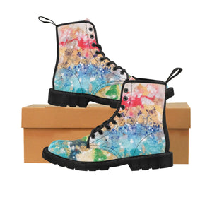 Open image in slideshow, Women&#39;s Canvas Boots - Falcon and the chakra - centauresse
