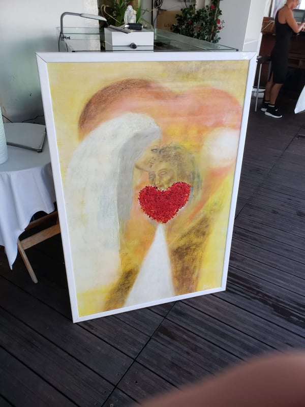 Let your heart lead. 130 x 90 cm. Gunilla Larsson - centauresse