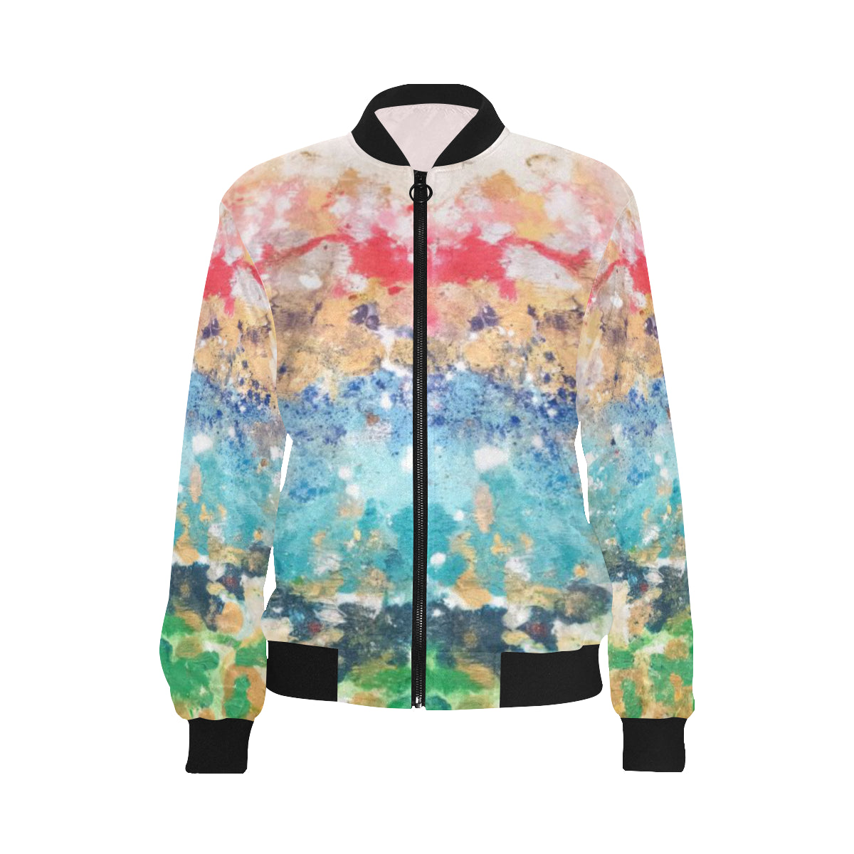 Women's All Over Print Bomber Jacket Falcon