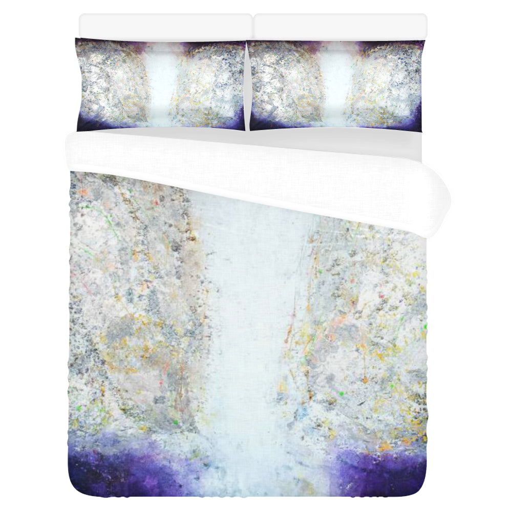 3-Piece Bedding Set (1 Duvet Cover 86"x70"; 2 Pillowcases 20"x30")(One Side) Guardian angel