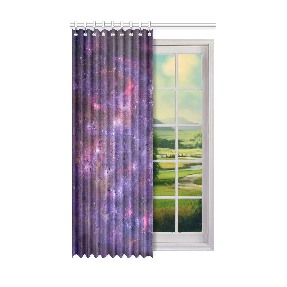 Curtain 52" x 84" (One Piece) Violet Universe