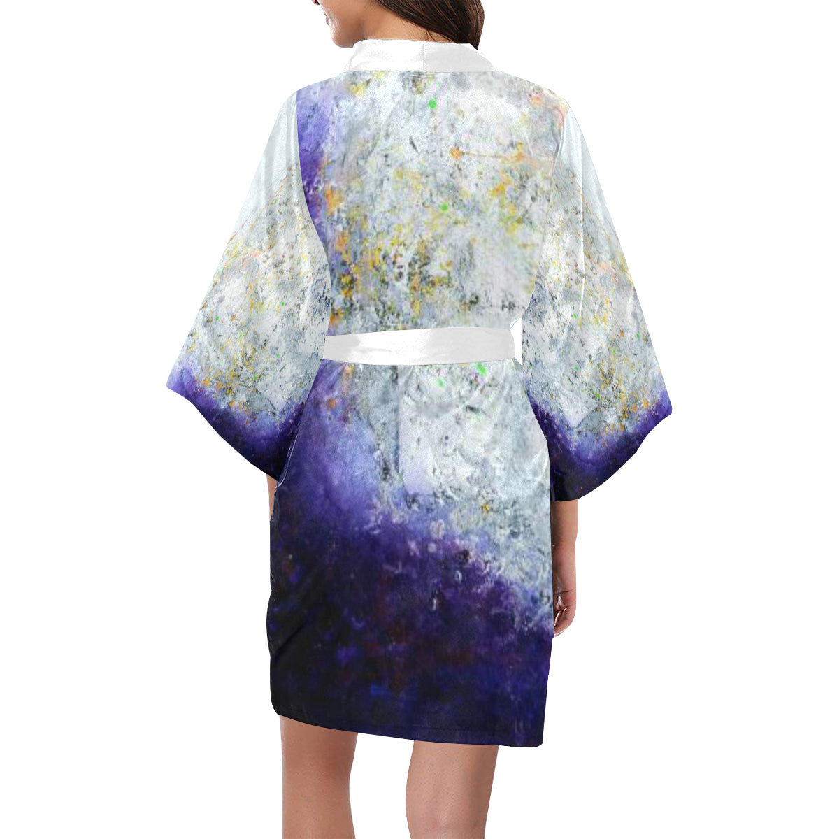 guardian angel70 kimono Women's Short Kimono Robe
