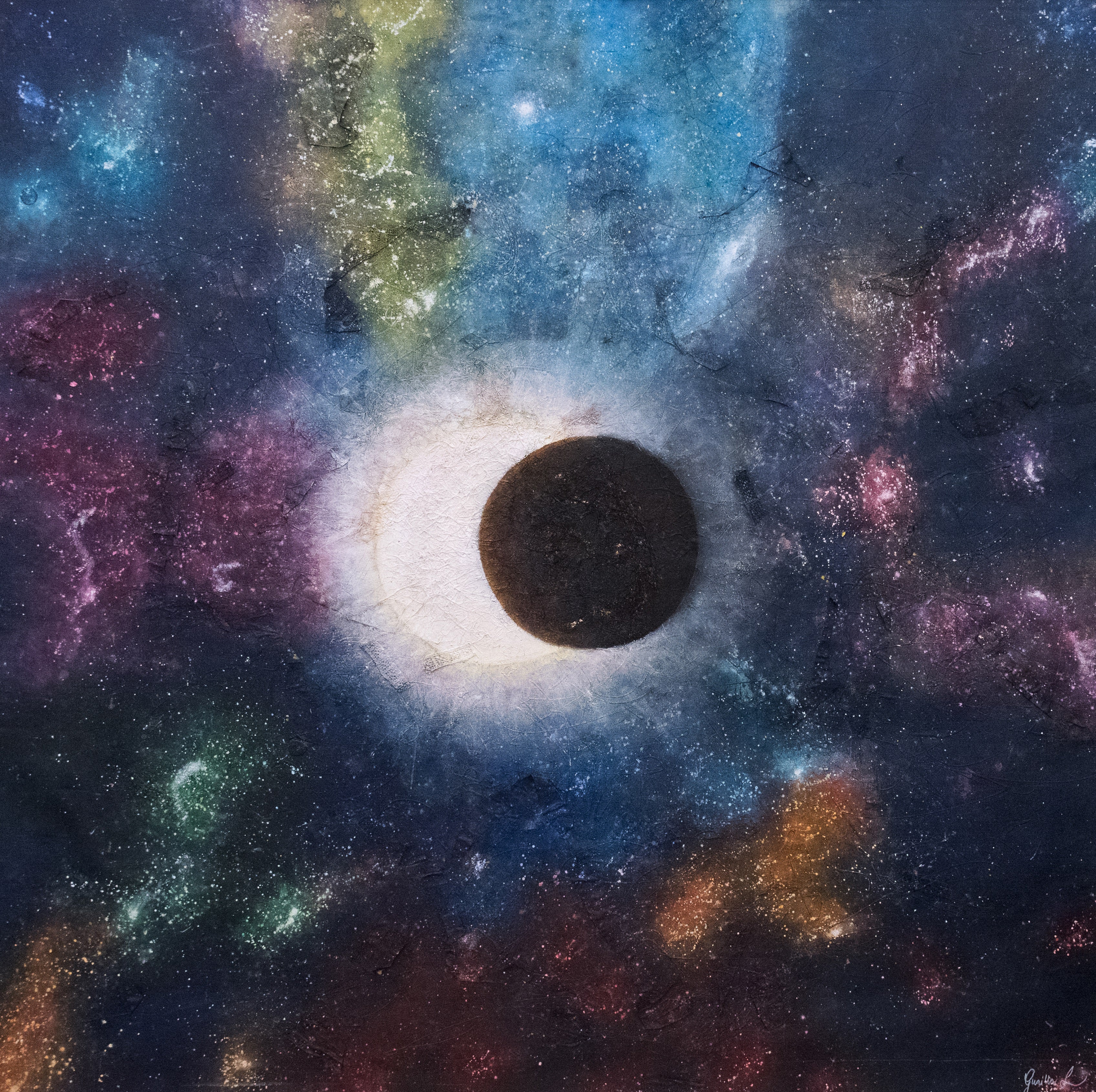 The colors of the universe. 195 x 195 cm. Gunilla Larsson - centauresse