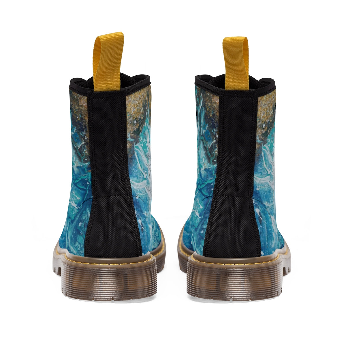 Women's Canvas Boots - The golden bow - centauresse