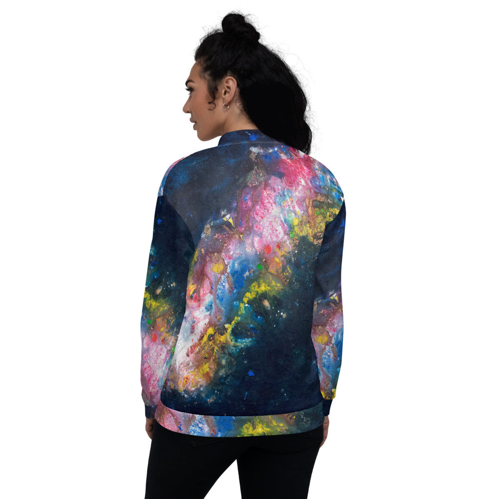 Unisex Bomber Jacket - The light comes from North