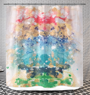 Open image in slideshow, Shower curtain - Falcon and the chakra - centauresse
